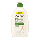 Aveeno Daily Moisturizing Body Wash for Dry & Sensitive Skin – Gentle Prebiotic Oat Cleanser for a Mindful Bath Ritual, 33 fl oz
