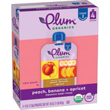 Plum Organics Organic Stage 2 Baby Food Pouches – Thoughtful New Parent and Baby Shower Gift Box Alternative, 4 oz Pack of 4