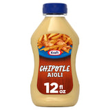 Kraft Chipotle Aioli 12 fl oz — Portable Sauce Bottle for Camping, Patio Grilling, and Outdoor Sandwich Topping