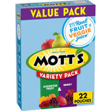Mott's Fruit Flavored Snacks – Grandparent Friendly Stocking Stuffer for Visiting Grandkids, 22 Pouch Box