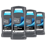 Dove Men+Care Stain Defense Deodorant 4-Count – Simple Daily Stick for Capsule Wardrobes, 72-Hour Clean Scent