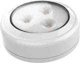 Brilliant Evolution Wireless LED Puck Light 3 Pack – Cozy Bedroom Decor Accent with Warm 3000K Glow
