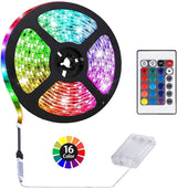 VOLTRONIC GlowStrip LED Strip Lights – Bedroom Decor Accent, Color Changing RGB Ambient Lighting