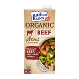 Kitchen Basics Organic Beef Stock – USDA Organic Cooking Liquid for Health-Conscious Meal Prep, 32 oz Carton