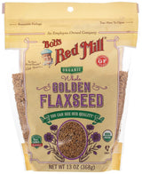 Bob's Red Mill Organic Golden Flaxseed – Cholesterol-Care Supplement for the Mindful Breakfast Nook, Lignan-Rich Whole Seeds