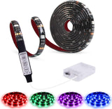 Luminique Battery LED Strip Lights – Bedroom Accent Lighting with 20 Colors for Cozy Home Ambiance