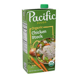 Pacific Foods Organic Unsalted Chicken Stock, 32 oz Carton – Clean-Ingredient Cooking Base for Migraine-Friendly Meal Prep