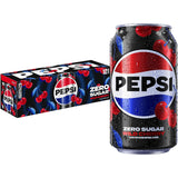 Pepsi Zero Sugar Wild Cherry Cola 12-Pack Cans – Thoughtful Stocking Stuffer Gift for the Diet Soda Lover in Your Life