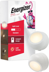 Energizer Plug-in LED Night Light – Flameless Staircase and Hallway Safety Light with Dusk-to-Dawn Sensor