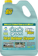 Simple Green Oxy Solve Outdoor Pressure Washer Cleaner – 1 Gal Concentrate for Patios, Decks, and Driveways