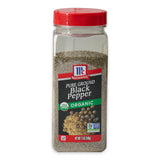 McCormick Pure Ground Organic Black Pepper – Non-GMO Pantry Essential for Mindful Home Cooks, 12 oz