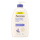 Aveeno Stress Relief Body Lotion – Premium Lavender Moisturizer with Prebiotic Oat Complex