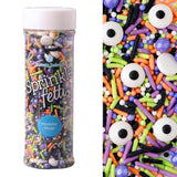 Sweets Indeed Sprinklefetti Toil & Trouble Halloween Sprinkles – Ready-to-Gift Baking Jar for the Halloween Hostess