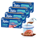Ziploc Stay Open Freezer Bags Gallon – Hands-Free Filling for Busy Parents Preparing Weeknight Family Meals