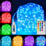 Ollny USB Rope Lights – 33FT Color Changing LED Strip for Cozy Bedroom Ambiance and Living Room Accent Lighting