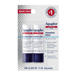 Aquaphor Lip Repair Stick – Windproof Lip Balm for Skiing, Hiking, and Winter Commutes, Pack of 2