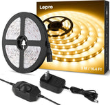 Lepro LED Strip Light – Warm White Bedroom Accent Lighting for Cozy Home Decor and Ambient Glow