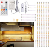 WOBANE Under Cabinet LED Lighting Kit – Cozy Warm White Glow for Bedroom Bookshelves and Living Room Accents