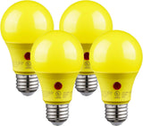 TORCHSTAR Dusk to Dawn LED Bulb – Automatic Outdoor Porch and Patio Lighting, Photocell Sensor Auto On/Off, 5000K Daylight, 4-Pack