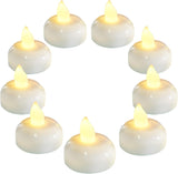 Homemory Flameless Floating Candles – Flickering Warm White Tea Lights for Living Room Centerpiece and Cozy Bedroom Decor