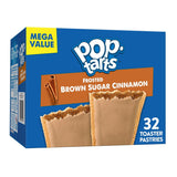 Pop-Tarts Brown Sugar Cinnamon Breakfast Pastries – Kid-Approved After-School Snack Pouch, Family Size 32 Count
