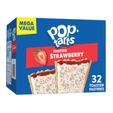 Pop-Tarts Toaster Pastries, Frosted Strawberry 32 Count – Grab-and-Go Breakfast Pastry for Back-to-School
