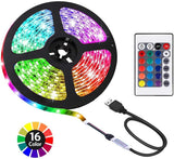 ACONDE USB LED Strip Lights for Bedroom Decor, Cuttable RGB TV Backlight with Remote