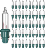 Mudder Replacement Mini Bulbs – Weather-Resistant Glass Christmas Lights for Patio Porch and Front Yard Displays