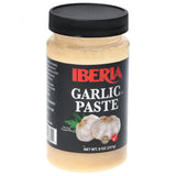 Iberia Garlic Paste, 8 Ounce – Flavor-First Choice for Garlic Lovers, Bold Taste for Dinner Party Prep and Self-Care Cooking