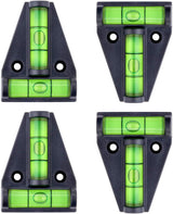 Firecore 4PCS T Bubble Level – Precision Cross-Check Leveling for Workshop Furniture Assembly and Job Sites