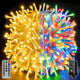 Warm White & Multicolor - 640 LED Clear Wire