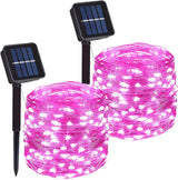 LumLove Solar String Lights – 66FT 200 LED Outdoor Patio and Garden String Lights, IP65 Waterproof Copper Wire, 8 Modes for Backyard, Pergola, and Camping