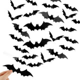 DIYASY 3D Bat Stickers 120 Pcs Kid Friendly Halloween Craft Activity Set for Classroom Playroom and Bedroom Decor