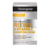 Neutrogena Rapid Tone Repair – Clean Anti-Aging Face Cream, Paraben-Free Retinol Vitamin C Moisturizer in a Simple 1.7 oz Jar