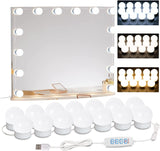 LuminGlow Hollywood Vanity Light Strip – Birthday Gift for Women, Dimmable LED Mirror Lights for Makeup Application