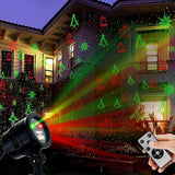 LumiVue AuroraStar Holiday Projector – Christmas Mood Lighting for Living Room & Bedroom Decor, Red and Green Star Show
