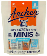 Archer Original Mini Beef Sticks – Lightweight Trail and Hiking Protein Snack for Backpacking, 4 OZ