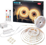 WOBANE Motion Sensor LED Strip – Flameless Night Light for Safe Bedroom and Stair Navigation, Warm White