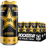 Rockstar Pure Zero Sugar Free 12-Pack – Low Calorie Energy for Clean Eating Plans, Zero Sugar Boost