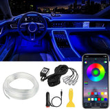 AuroraDrive Interior Car LED Strip Lights APP Control – Child-Safe Cool-Touch Lighting for Family Minivans and Teen Driver Cars
