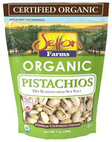 Setton Farms Organic Pistachios in Shell - High Protein Snack for Wellness Lifestyle and Post Workout Recovery, Dry Roasted with Sea Salt 7 Oz