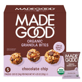 MadeGood Organic Granola Bites – Plant-Based Snack for Health-Conscious Adults, Gluten-Free and Dairy-Free 5-Pack