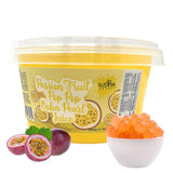 Fusion Select Popping Boba Pearls Strawberry – Non-Alcoholic Real Fruit Topping for Kids' Kitchen Playdates