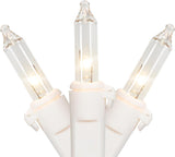 Christmas Co. Mini Incandescent Christmas Lights – Weather-Safe Roofline Outline String