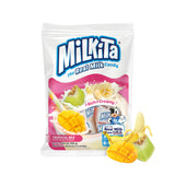 Milkita Strawberry Milk Candy – Portable Road Trip Snack for Travelers, Individually Wrapped Chews (4.23 oz)