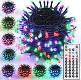 Joomer 66FT 200 LED Waterproof IP44 RGB String Lights with 29V Low Voltage Plug for Patio Garden Yard Outdoor Dining