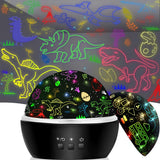 MINGKIDS Dinosaur and Truck Projector Night Light – Birthday and Holiday Gift for Kids Ages 1 to 10
