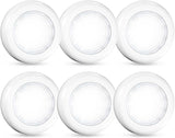 Brilliant Evolution Tap Light 6 Pack – Flameless Battery Night Lights for Seniors, Hallway and Bathroom Fall Prevention