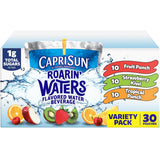 Capri Sun Roarin' Waters Drink Pouches – Parent-Approved Low-Sugar Beverage for Kids' Lunchboxes, 6 fl oz, 30 ct