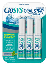 CloSYS Oral Breath Spray – Clutter-Free Oral Care, 3-Pack Sugar-Free Mint Spray for Intentional Routines